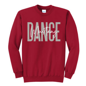 DCG Dance Unisex Fleece Crewneck Sweatshirt-Red