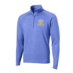 DN Volleyball Sport Tek Men Sport Wick Stretch 1/2 Zip Pullover-True Royal Heather