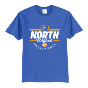 DN Volleyball Unisex Short Sleeve Tee-Royal