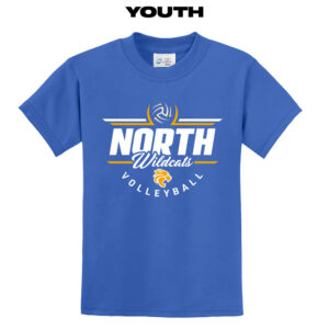 DN Volleyball Youth Short Sleeve Tee-Royal
