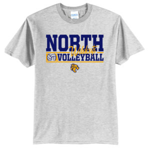 DN Volleyball Unisex Short Sleeve Tee-Ash