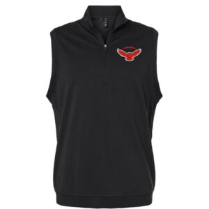 DW Football Men’s Club Quarter-Zip Vest-Black