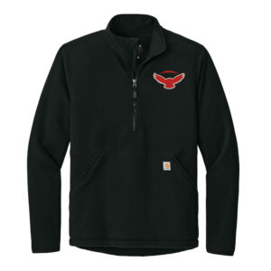DW Football Carhartt Men Textured 1/2-Zip Fleece Jacket-Black