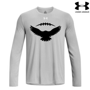 DW Football Under Armour Men’s Team Tech Long Sleeve-Mod Grey