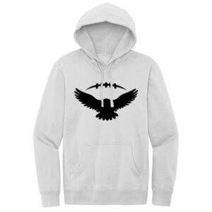 DW Football Unisex Premium Fleece Hooded Sweatshirt-White Smoke