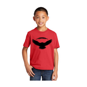 DW Football Youth Cotton Fan Favorite Short Sleeve Tee-Bright Red