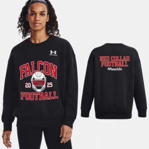 DW Football Under Armour Women’s UA Icon Fleece Oversized Crew-Black
