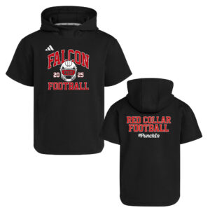 DW Football Adidas  Dugout NWV Short Sleeve Hoodie- BLACK