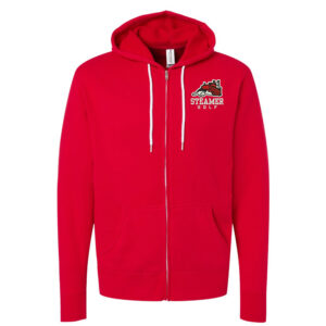 Fulton Golf Independent Trading Co.Unisez  Full-Zip Hooded Sweatshirt-Red