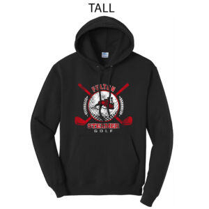 Fulton Golf Tall Fleece Hooded Sweatshirt-Black