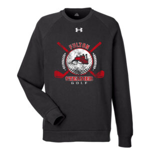 Fulton Golf Under Armour UA Rival Fleece Crewneck Sweatshirt Adult-Black