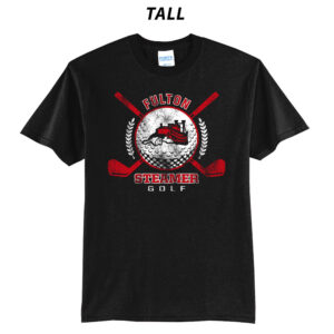 Fulton Golf Tall Short Sleeve Cotton Tee-Black