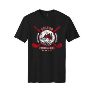 Fulton Golf District Made Mens Perfect Blend Crew Tee-Black