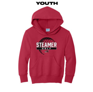 Fulton Golf Youth Fleece Hooded Sweatshirt-Red
