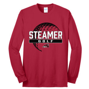 Fulton Golf Unisex Cotton Long Sleeve Tee-Red