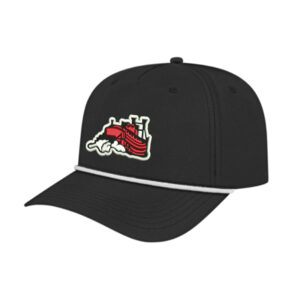 Fulton Cap America Athletic Rope Cap-Black/White