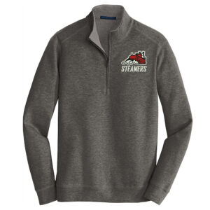 Fulton Port Authority Men Interlock 1/4 Zip-Charcoal Heather