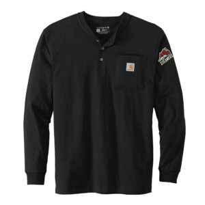 Fulton Carhartt Long Sleeve Henley T-Shirt Men-Black