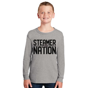 Fulton Youth Cotton Long Sleeve Tee-Athletic Heather