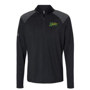 Xtreme Softball Adidas Men Shoulder Stripe Quarter-Zip Pullove-Black