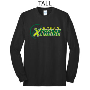 Xtreme Softball Tall Long Sleeve Cotton Tee-Black