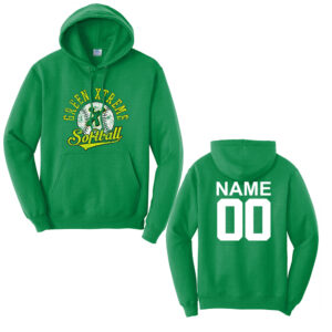 Xtreme Softball Unisex Fleece Hooded Sweatshirt-Kelly