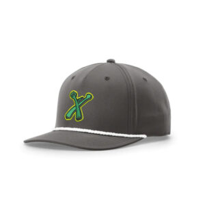 Xtreme Softball Richardson FIVE PANEL Classic Rope Cap-Dark Grey/White