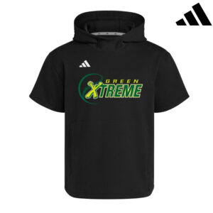 Xtreme Softball Adidas  Dugout NWV Short Sleeve Hoodie- BLACK
