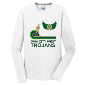 West Men Long Sleeve Essential Blended Performance Tee-White