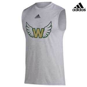 West Adidas Badge of Sport (BOS) Pre Game Sleeveless Tee – Heather Grey