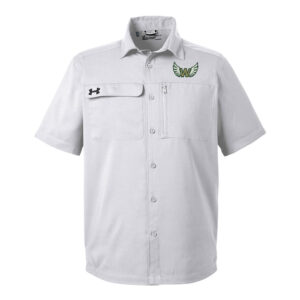 West Under Armour MOTIVATE button up polo shirt – HALO GREY