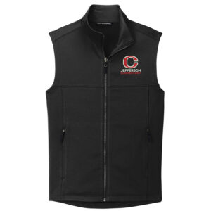 Jefferson Elementary Port Authority Men Collective Smooth Fleece Vest-Black