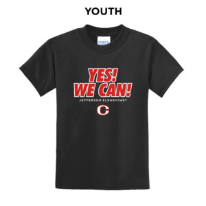 Jefferson Elementary Youth Short Sleeve Tee-Black