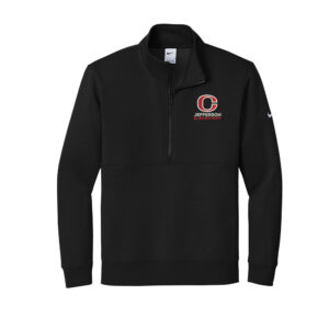 Jefferson Elementary Nike Club Fleece Sleeve Swoosh 1/2-Zip Men-Black