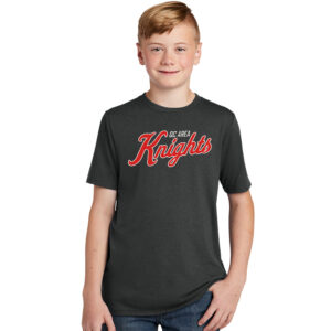 QC Knights BB Youth Premium Short Sleeve Tee-Black Frost