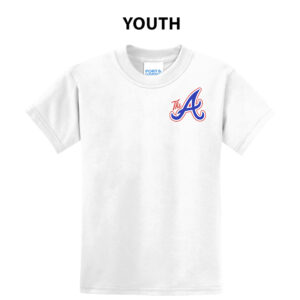 QC Knights BB Youth Short Sleeve Tee-White
