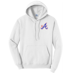 QC Knights BB Unisex Fleece Hooded Sweatshirt-White