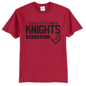 QC Knights BB Unisex Short Sleeve Tee-Red