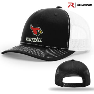 Maq Football Richardson Pro Crown Mesh Back Adjustable back cap Split-Black/White