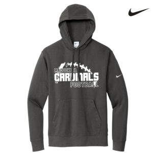 Maq Football Nike Club Fleece Sleeve Swoosh Pullover Hoodie Adult-Anthracite