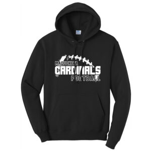 Maq Football Unisex Fleece Hooded Sweatshirt-Black