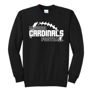 Maq Football Unisex Fleece Crewneck Sweatshirt-Black