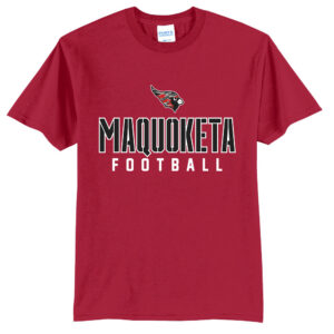Maq Football Unisex Short Sleeve Tee-Red