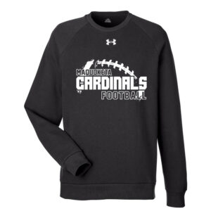 Maq Football Under Armour UA Rival Fleece Crewneck Sweatshirt Adult-Black