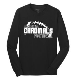 Maq Football Unisex Cotton Long Sleeve Tee-Black