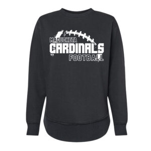 Maq Football LAT Women’s Weekend Fleece Crewneck Sweatshirt-Black