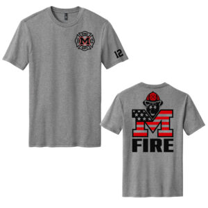 Monticello Fire Unisex Premium Short Sleeve Tee-Grey Frost