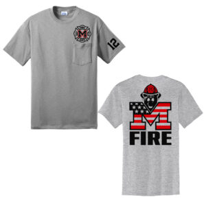 Monticello Fire Unisex Core Blend Pocket Tee-Athletic Heather