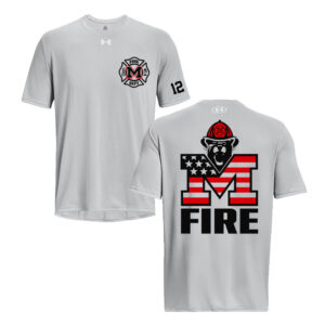 Monticello Fire Under Armour short sleeve Men’s Team Tech Tee-Mod Grey