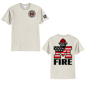 Monticello Fire Unisex Short Sleeve Tee-Oatmeal heather